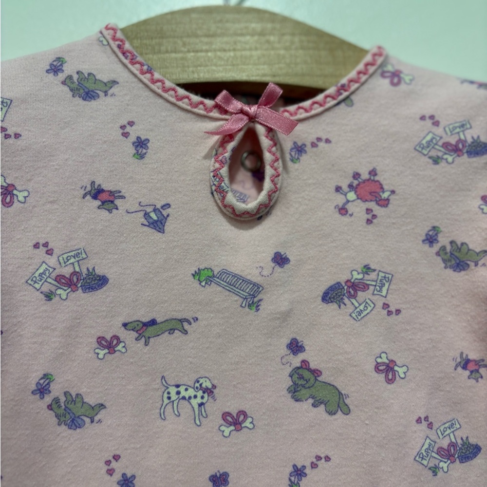Vintage baby pike dokie dog onesie